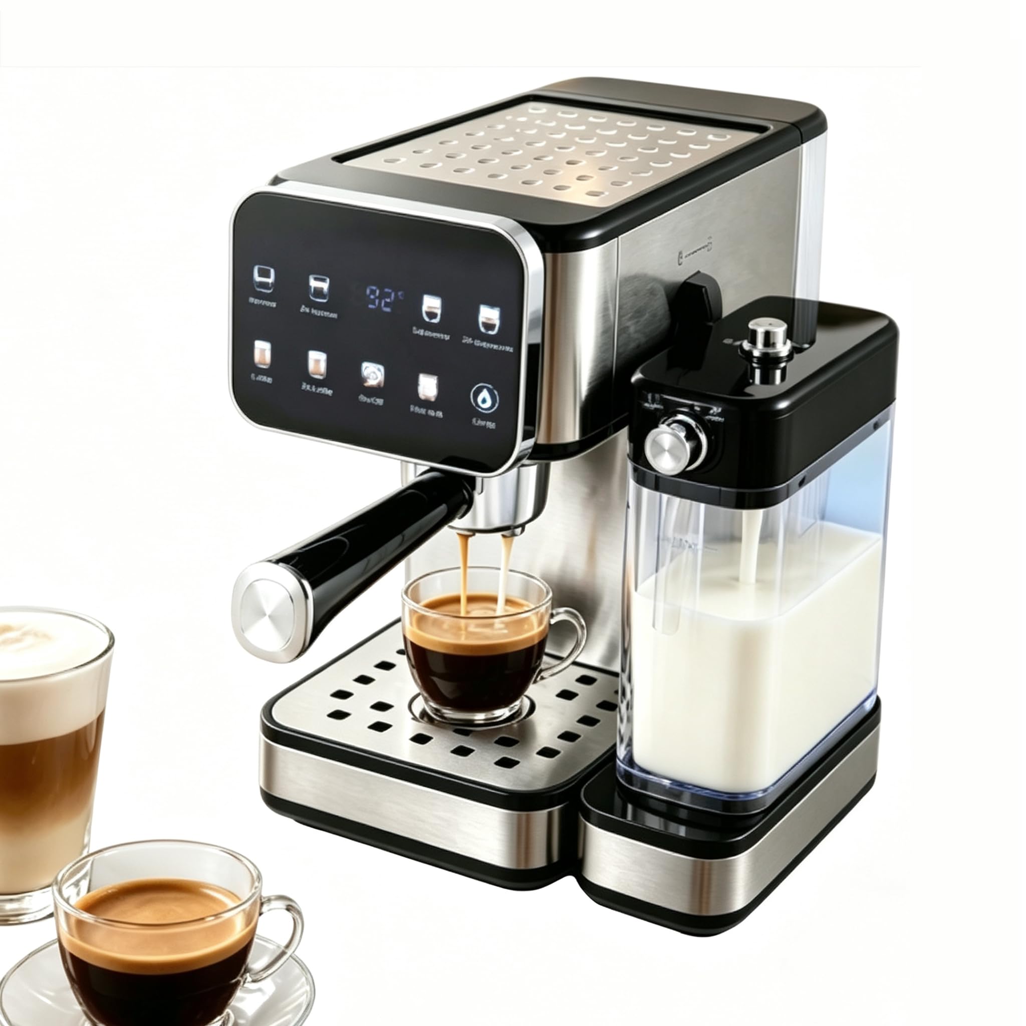 Macchina Da Caffè Espresso Professionale Da 1350w Con Montalatte Automatico