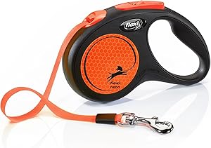 フレキシ (flexi) ニューネオン テープ S(15kg未満) 5m オレンジ [犬用リード]
