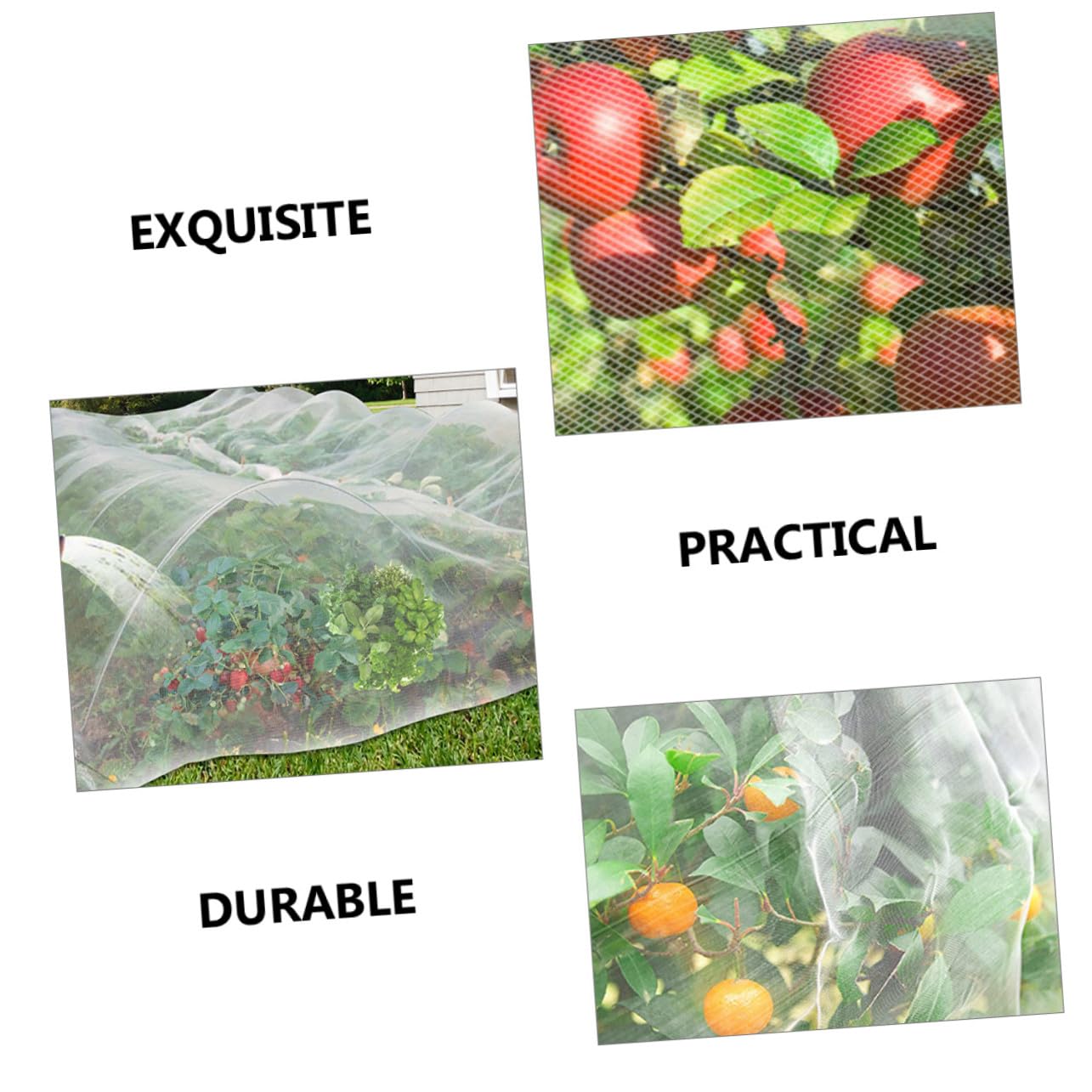 Abaodam Malla para Protección de Plantas Jardín Pájaros y Ardillas Jardín Sombreo Barrera Frutas Vegetales