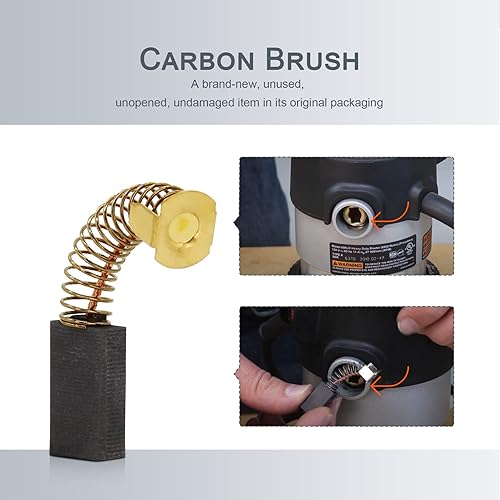 Miniatura 4 de Thaekuns N031652 869659 824216 Router Carbon Brush Set para Porter Cable 6302 6902 690LR 691 6912 694917-4 Pack