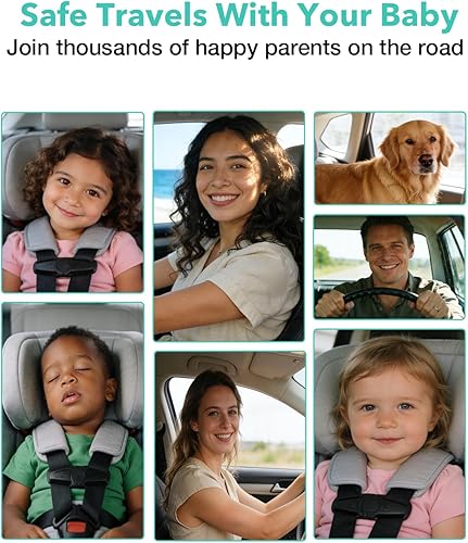 Miniatura 8 de Cámara de coche de bebé de 5 pulgadas con visión nocturna NO.1, alimentada por USB, modo espejonormal, monitor de bebé de coche transparente IPS de