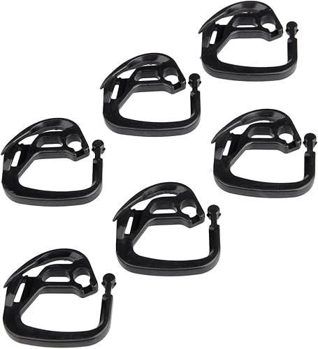 Mtsooning 50 clips de tela para sombra, repuesto de agarre de bloqueo de tela de sombra, soporte de red de parasol de plástico para red de