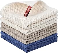 Vista 12 de Nialnant Paquete de 6 toallas de mano de cocina, grandes toallas de té de cocina 100% algodón, paños de cocina para secar platos 13x28 pulgadas