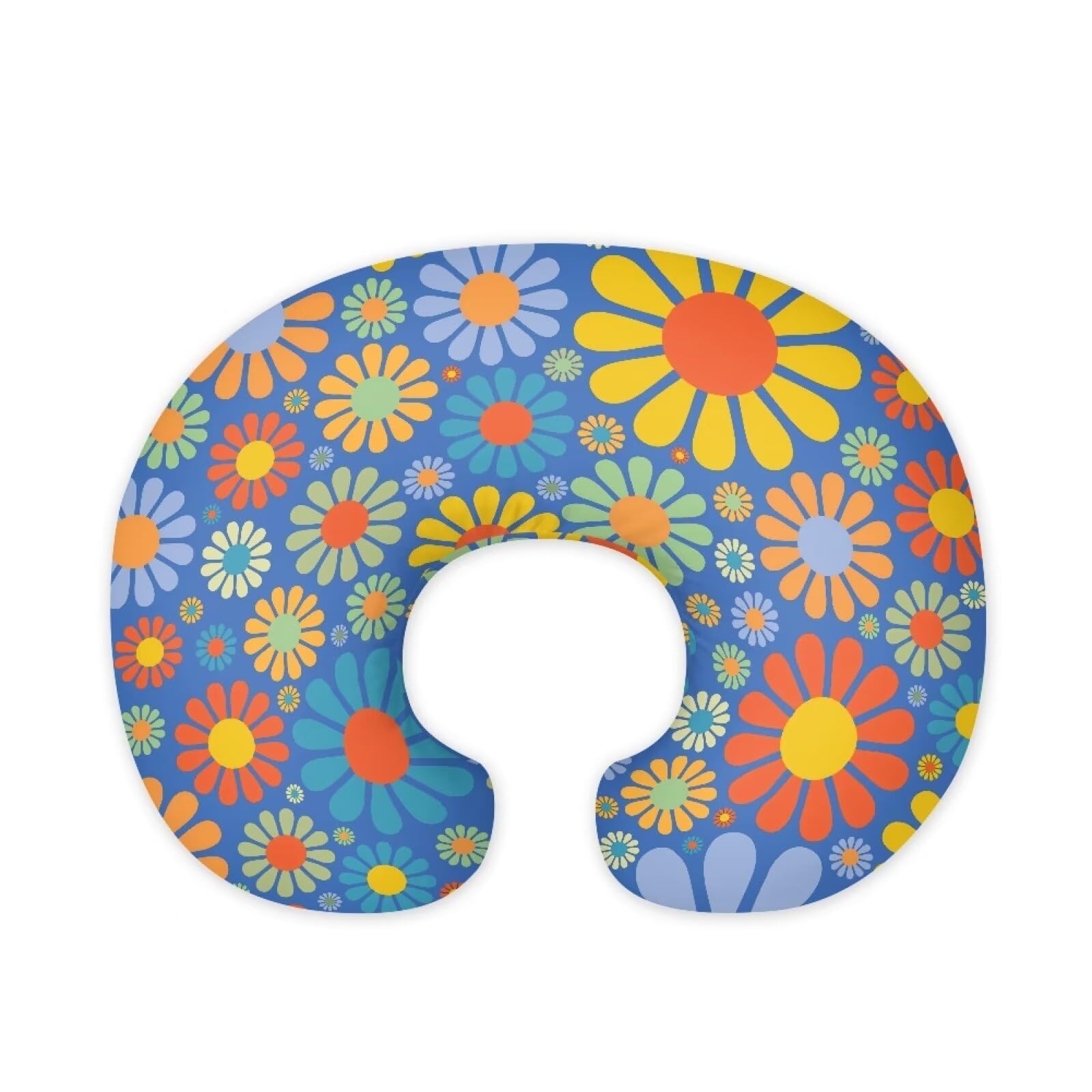 Nopersonality Daisy Nursing Pillow Cover Soft Neutral Breastfeeding Pillow Slipcover for Infant, Durable Removable Nursing Pillow Case for Baby Boy Girl