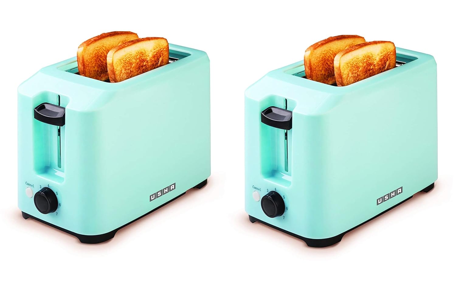 Usha 3720 700-Watt 2-Slice Pop-up Toaster (Blue) Pack of 2 Usha 3720 700-Watt 2-Slice Pop-up Toaster (Blue) Pack of 2