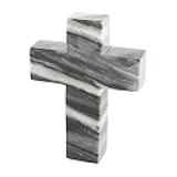 Mud Pie Marble Cross, Gray, 6