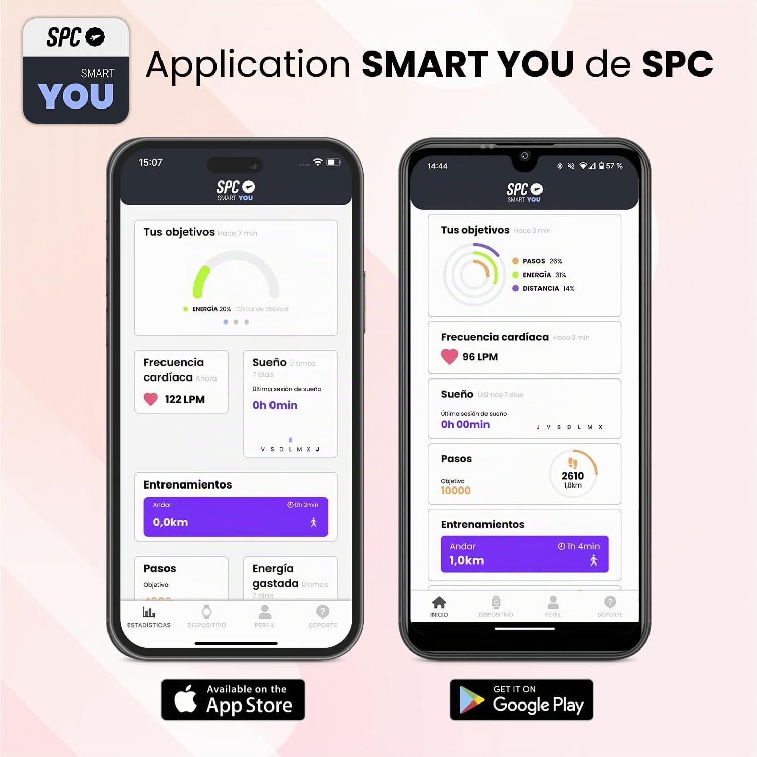 SPC SMARTEE Duo Velvet - Montre connectée AMOLED 1,32"