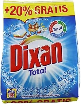 Dixans Total Detergent in Polvere, Laundry Powder, 18 Loads
