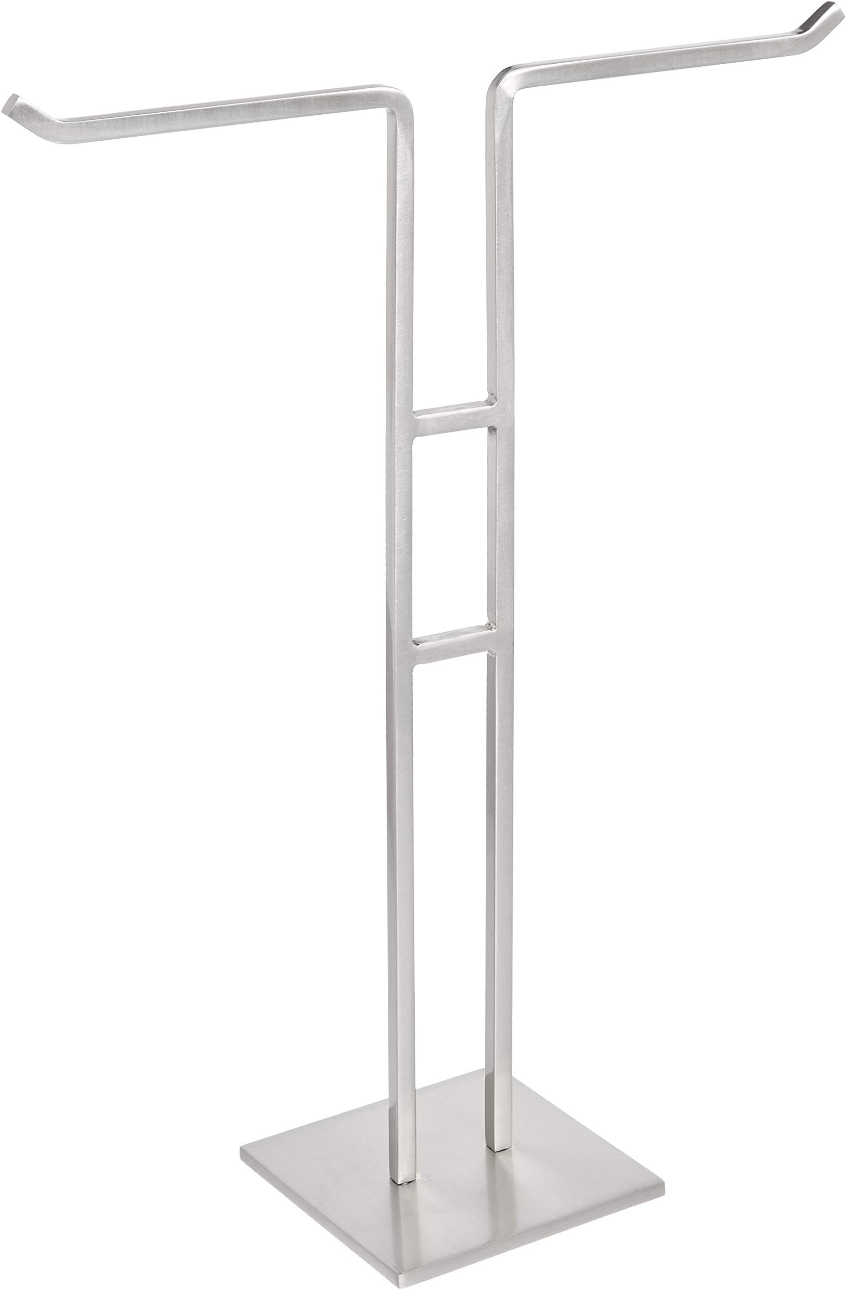 Amazon Basics Dual-Arm T-Bar Hand Towel Holder Rack