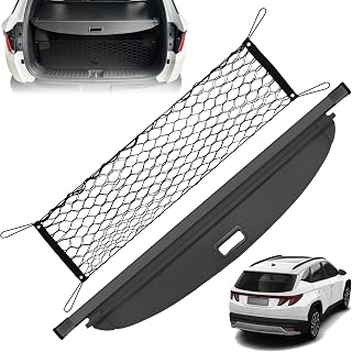 Blycorul Retractable Cargo Cover for Tucson 2026 2025 2024 2023 2022 - Carbon Fiber Texture Trunk Cover, Car Accessories, Anti-Peeping Luggage Privacy Shield for Tucson Trunk Cover