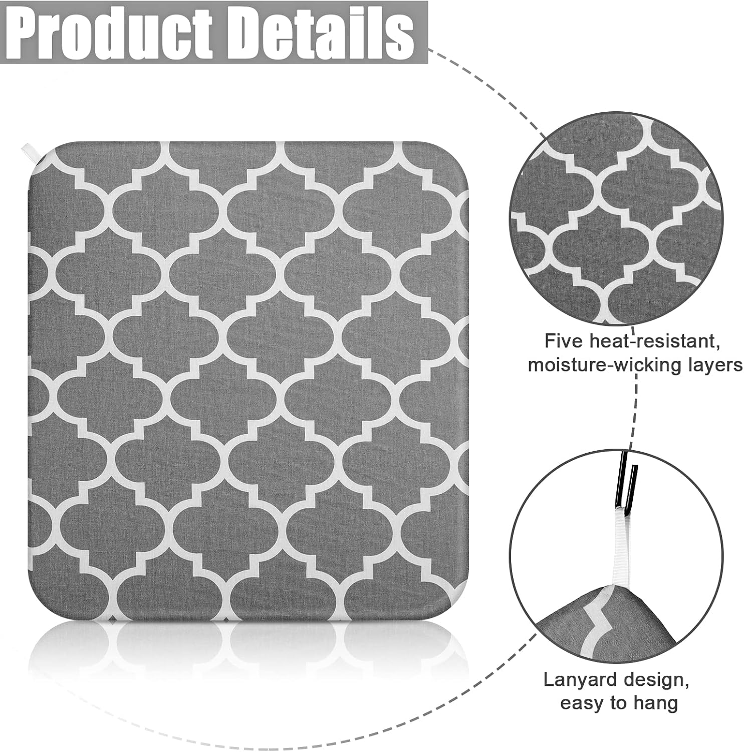 Tatuo 3 Pcs Heat Press Mats Compatible with Easypress 2 / Easypress Easy Press Mat Protective Resistant Double Sides Applicable Ironing Insulation for HTV Iron on Projects(Lantern Pattern)