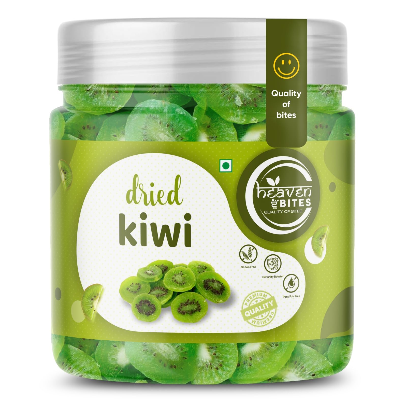 Dried Kiwi Fruit 250 GM - Vacuum Pack | Rich in vitamins & Minerals NON GMO | Dried Kiwi Slices Dehydrated and Naturally Sweet Rich in Vitamins & Minerals | Dry Kiwi Fruit
