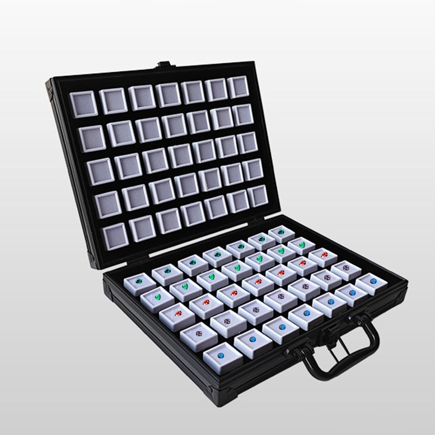 Portable Aluminum Alloy Jewelry Storage Box with Locking Mechanism Accessory for Enhanced Security and Organization Aluminum image 2