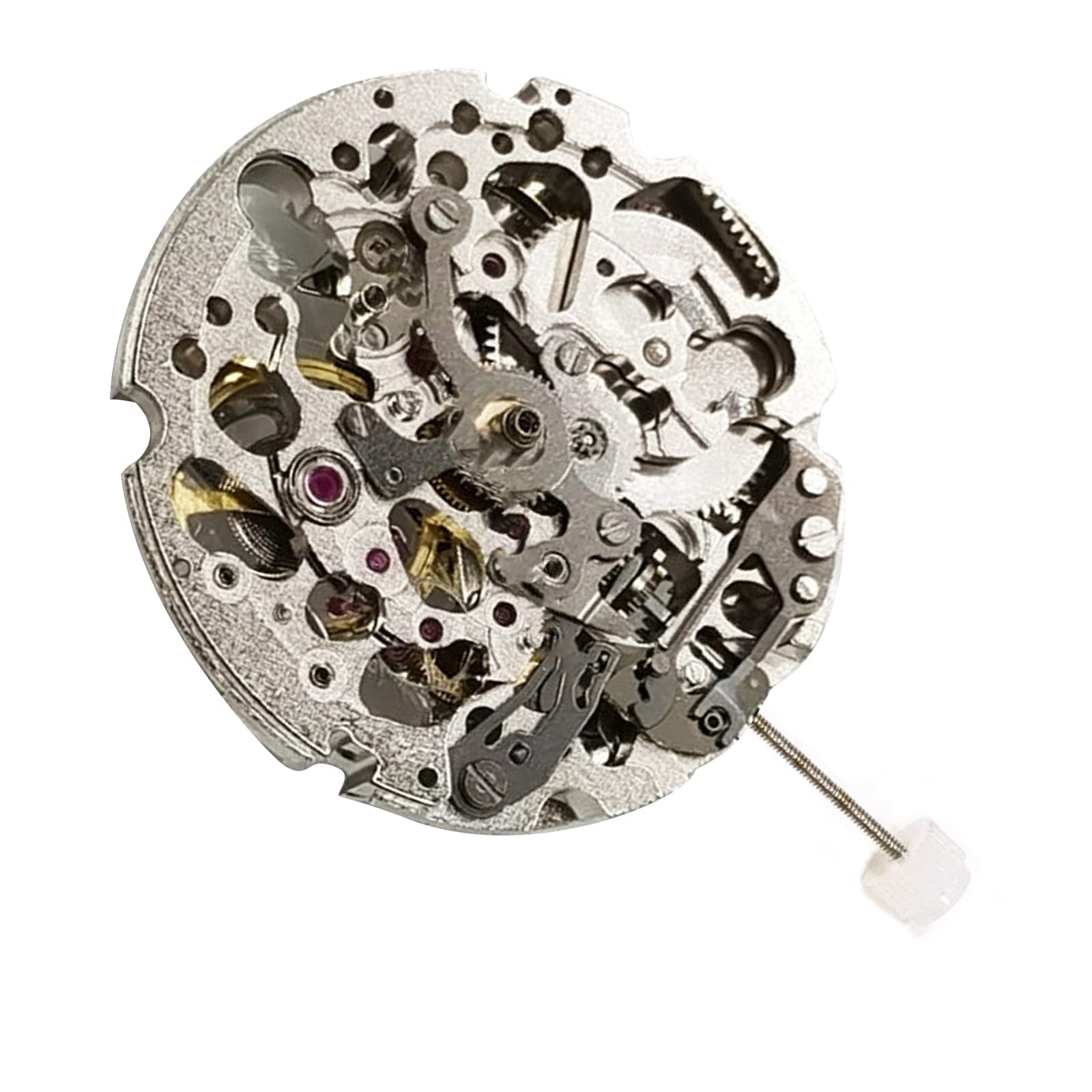 TECKEEN Herren (Unisex) Automatik Skelett-Uhr mit 3 Zeigern, für Miyota 8N24