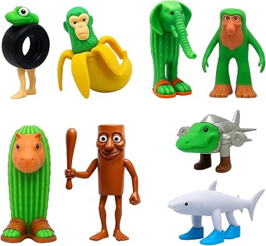 Italian Brainrot, 8 PCS Tung Tung Tung Sahur Figures, Funny Tralalero Tralala Desk Decor, Creative Brain Rot Toys for Office and Home, Novelty Gift for Friends and Colleagues