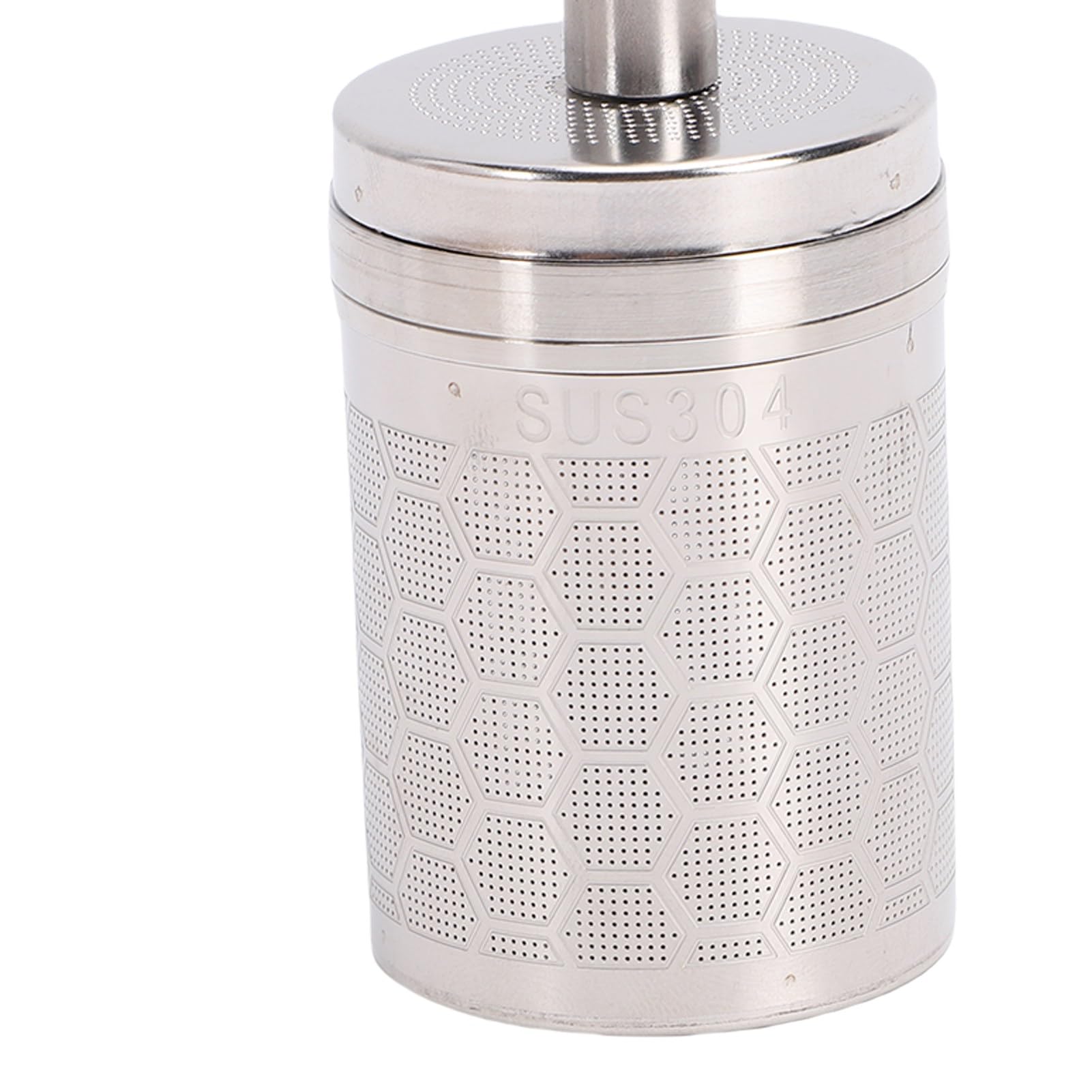 Passoires à thé Extrudées pour thé en Vrac, Filtre à café en Acier Inoxydable 304 avec Longue Poignée pour Tasse et Théière, Petits Trous pour la Préparation du café