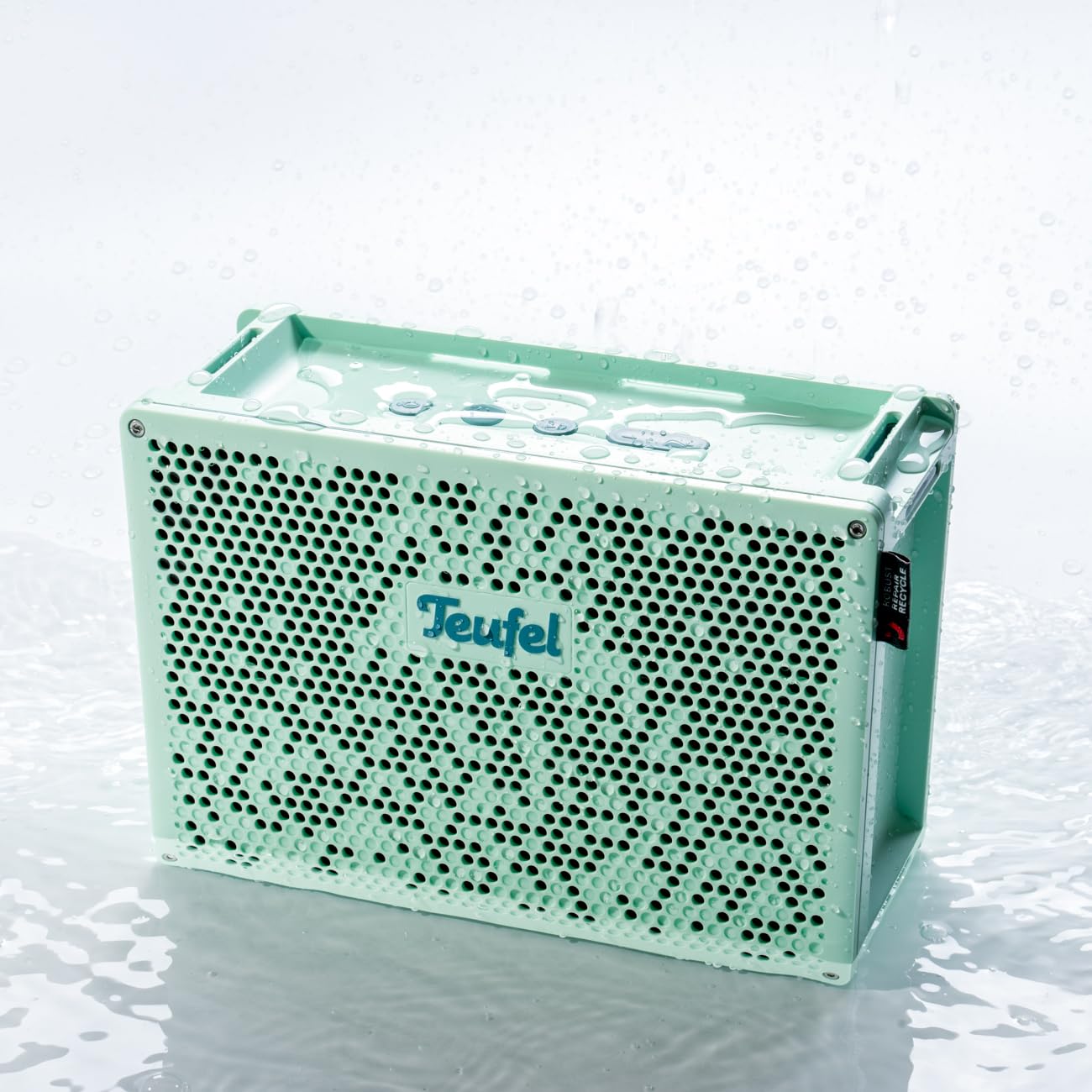 Głośnik Bluetooth Teufel MYND, głośnik przenośny, wodoodporny zgodnie z normą IP67, system 2.1, czas pracy baterii do 42 godzin, funkcja powerbanku - Light Mint