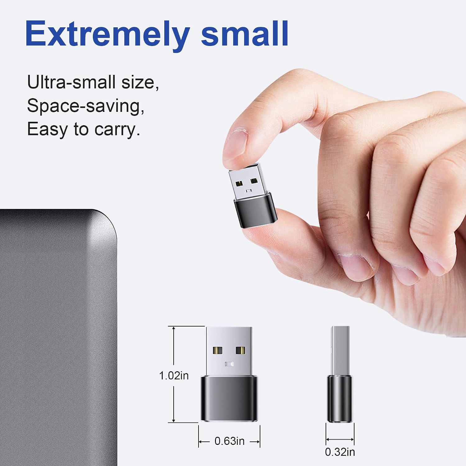 6 Pack USB to USB C Adapter, USB C Female to USB A Male, Type C Converter for iPhone 17 Series, iWatch, iPad, Samsung Galaxy S25, Charging Adapter for Car, PS4 & Daily Use