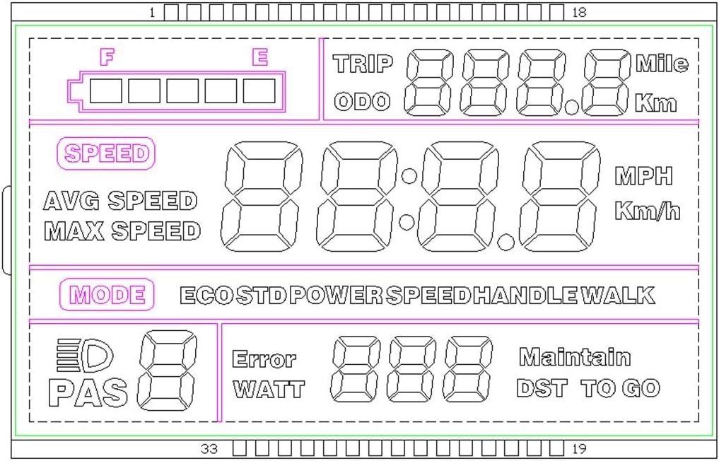 48V /72V SW900 LCD Display Used for E-Bike Kit, Electric Bicycle Conversion kit, Electric Bicycle Part & Accessories.