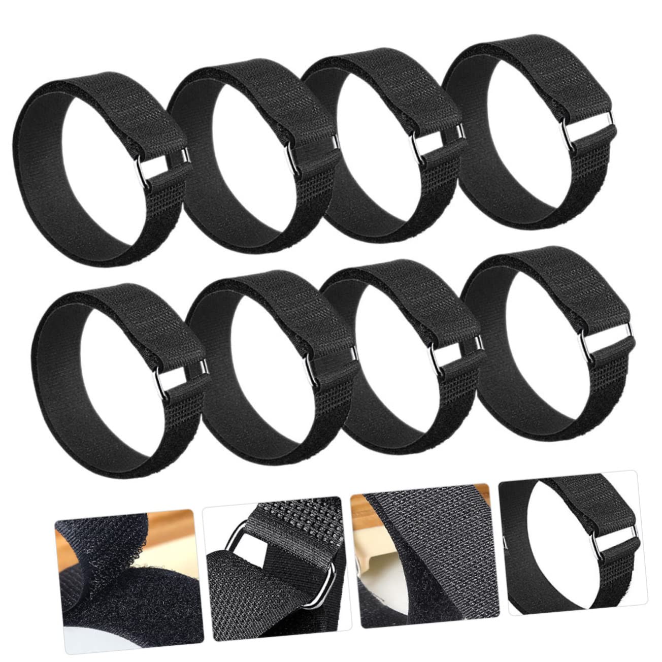 FRCOLOR Cubierta Antideslizante Tracción para Zapatos Crampones Cubrezapatos Correa De Pinzas para Zapatos Crampones para Zapatos De Mujer. Metal Black