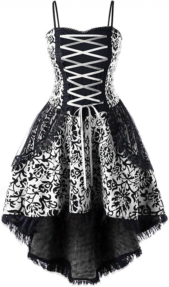 Amazon Co Jp ドレス ゴスロリ ロリータ 膝丈 ワンピース レディース 赤 黒 キャミソールワンピース レース ゴシック ワンピース ノースリーブ 森ガール 甘ロリ ゆめかわいい パンク 洋服 セクシー レース パーティードレス 学園祭 文化祭 デート ファッション
