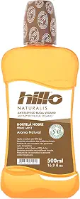 Enxaguante Bucal Hortelã Nobre Vegano Antisséptico 500ml Hillo, Livre de Ingredientes de Origem Animal, Sem Álcool e Sem Flúor