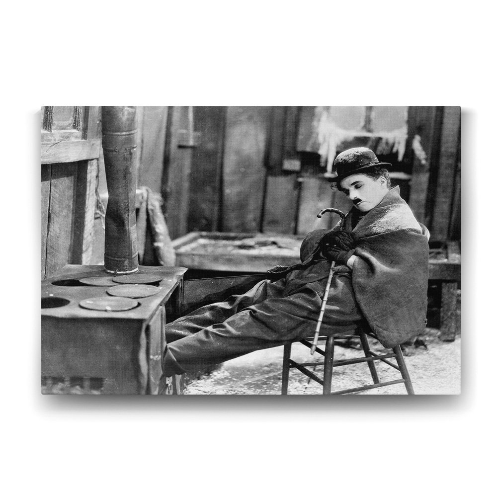 Charlie Chaplin ve Soba Tablosu - 75x50cm