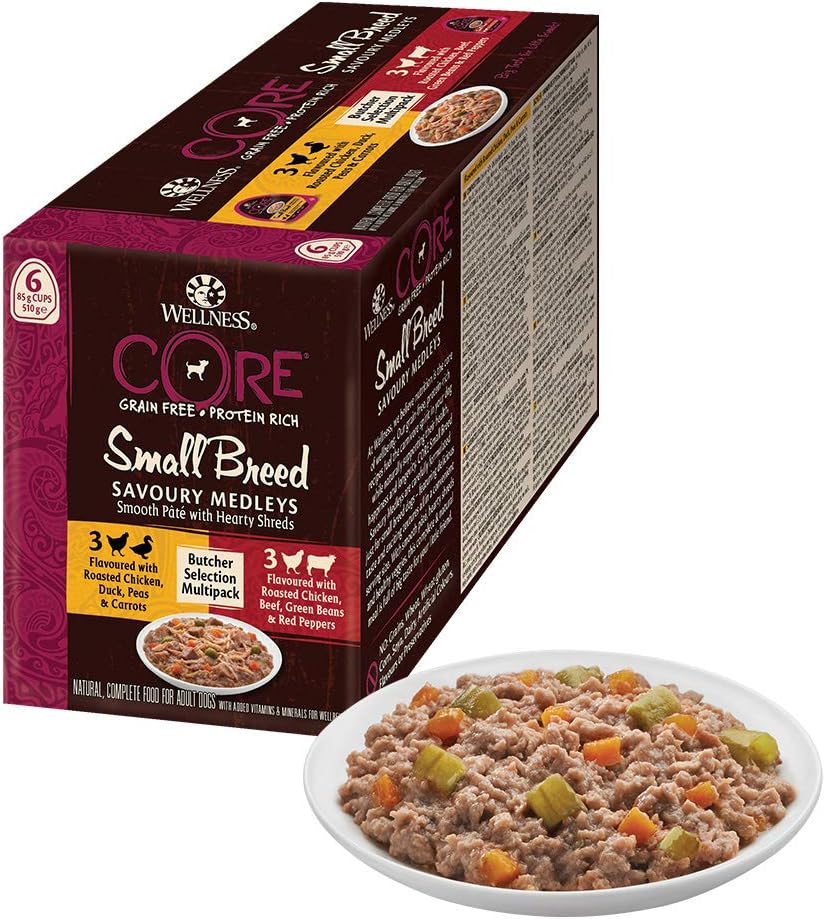 Wellness CORE Small Breed Savoury Medleys, Wet Dog Food for Small Dogs