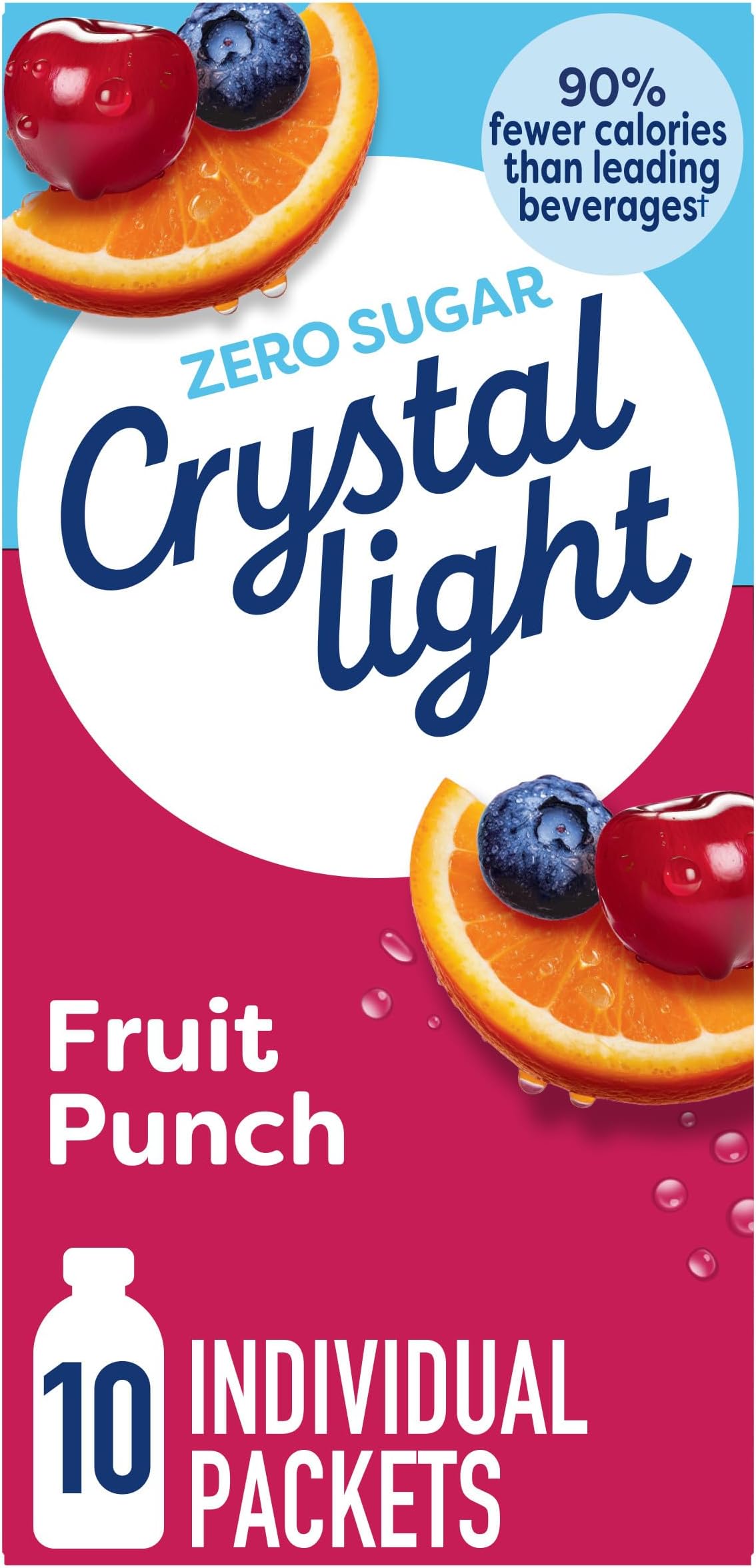 Crystal Light On The Go Drink Mix, Fruit Punch 10 Packets