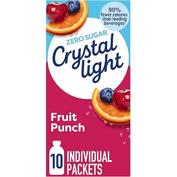 Crystal Light On The Go Fruit Punch Drink Mix - Single Box