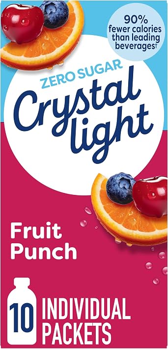 Crystal Light On The Go Drink Mix, Fruit Punch Fruit Punch 10 Pack