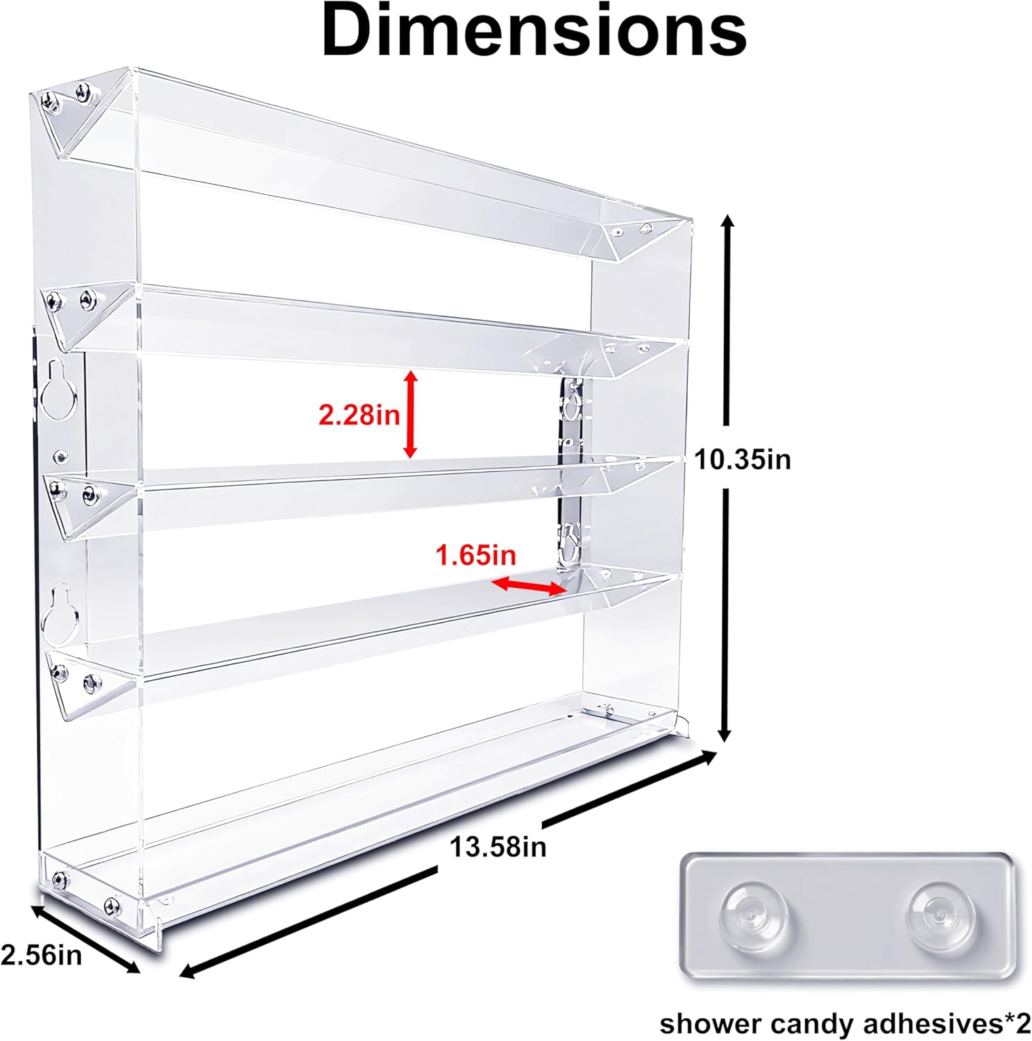 5 Tier Coffee Pod Holder for Nespresso Vertuo, Wall Mount K Cup Holder for Small Space, Clear Acrylic Coffee Pod Organizer Compatible with Most Standard Pods (30-50 Pod Storage)