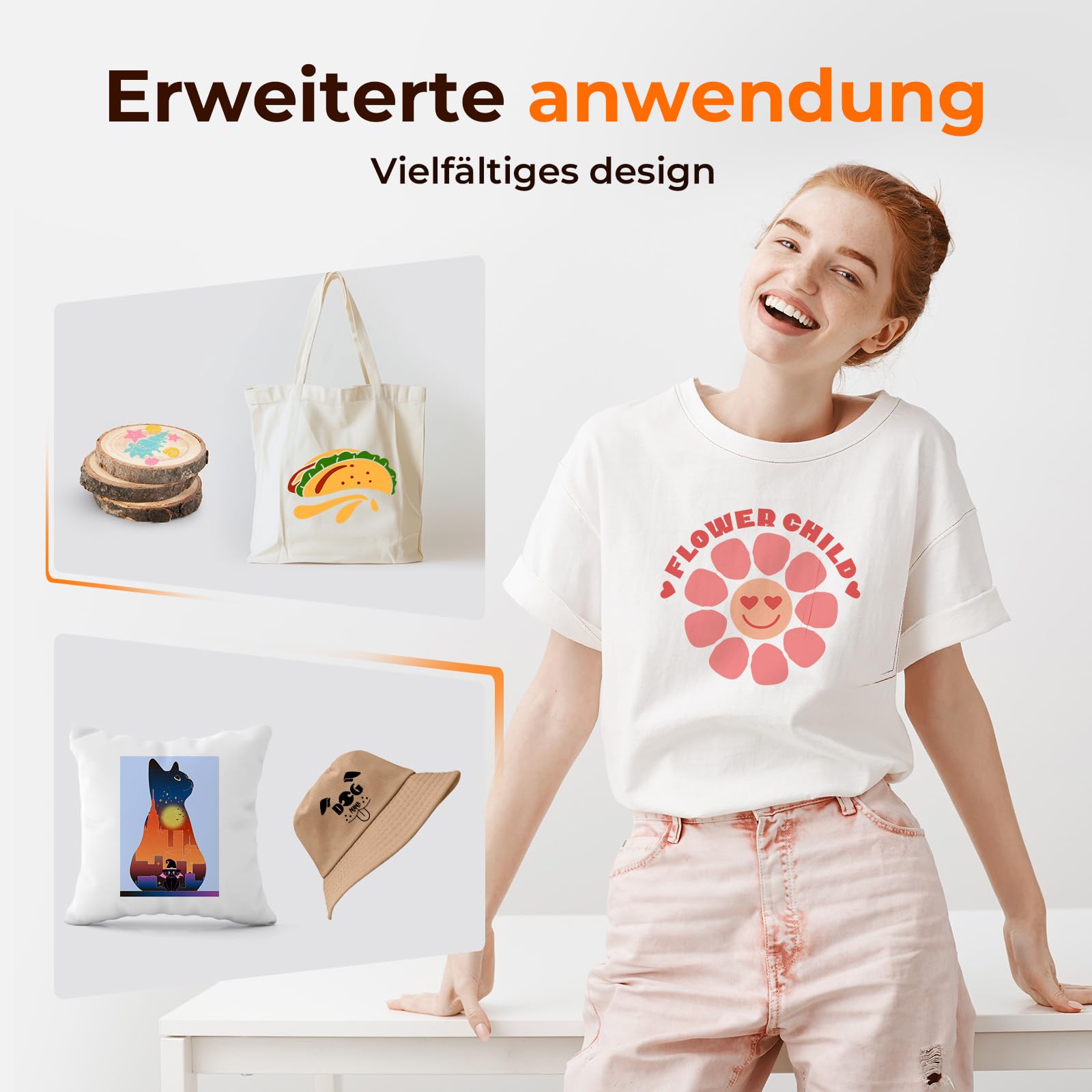 HTVRONT Heißpresse 38 x 38 cm – Klappheißpresse für T-Shirts – Profi-Heißpresse für Sublimierung, Vinyl und Wärmeübertragungsprojekte, schnell aufheizbar und gleichmäßige Wärmeverteilung