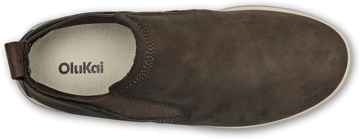 OLUKAI Pehuea Mid Women's Slip On Boot, Casual Everyday Shoes with Easy On & Off Design, Waterproof Leather, Comfort Fit & Wet Grip Rubber Soles - Image 5
