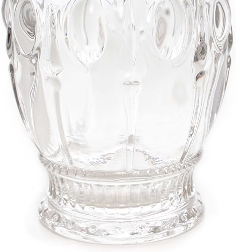 Miniatura 5 de Simple Elements - Juego de copas de vino en relieve vintage, cristalería para bebidas, cristalería vintage, cristalería para el hogar, eventos,