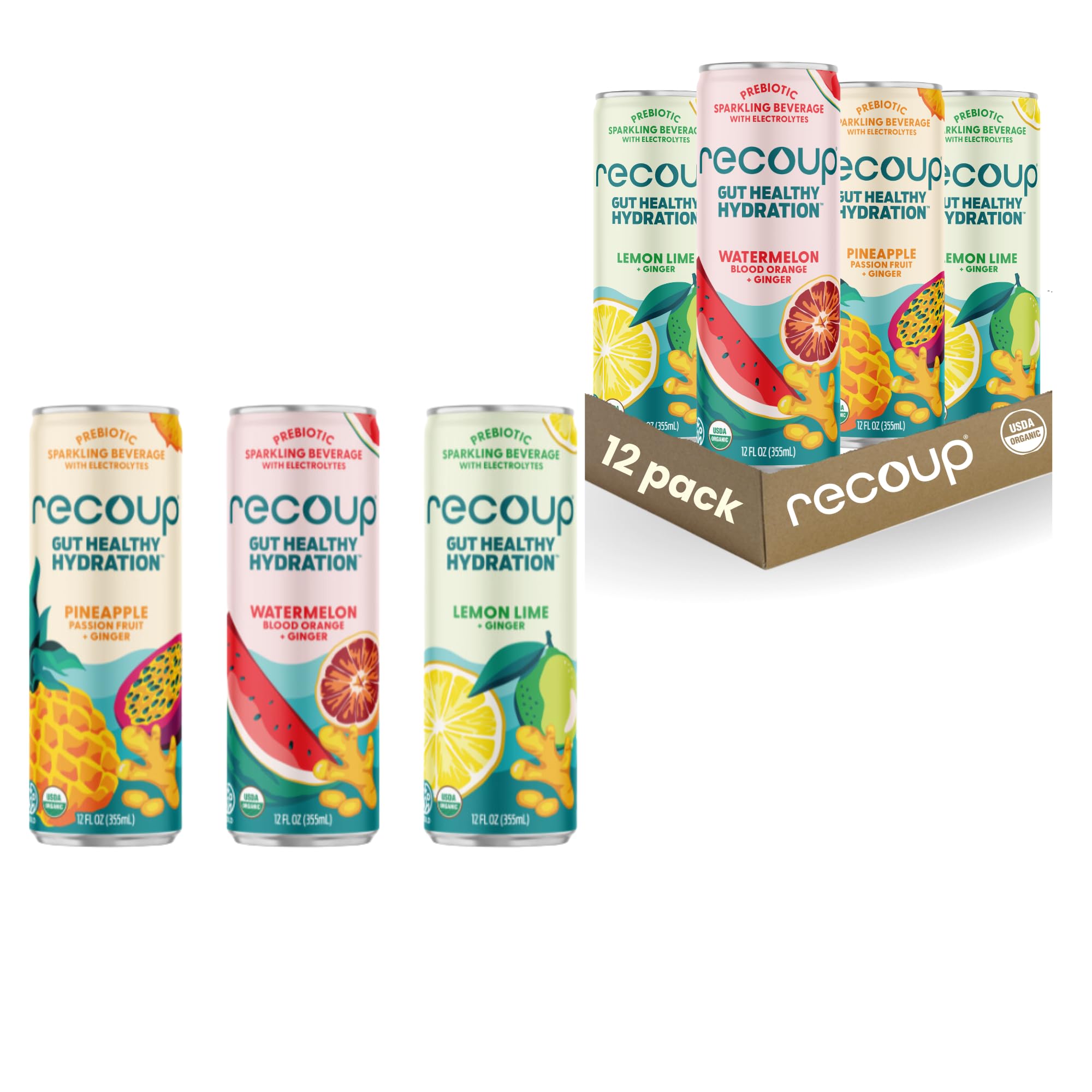 ダイエットドリンク ReHope Amazon.com : Recoup Organic Sparkling Prebiotic Drink - Variety +