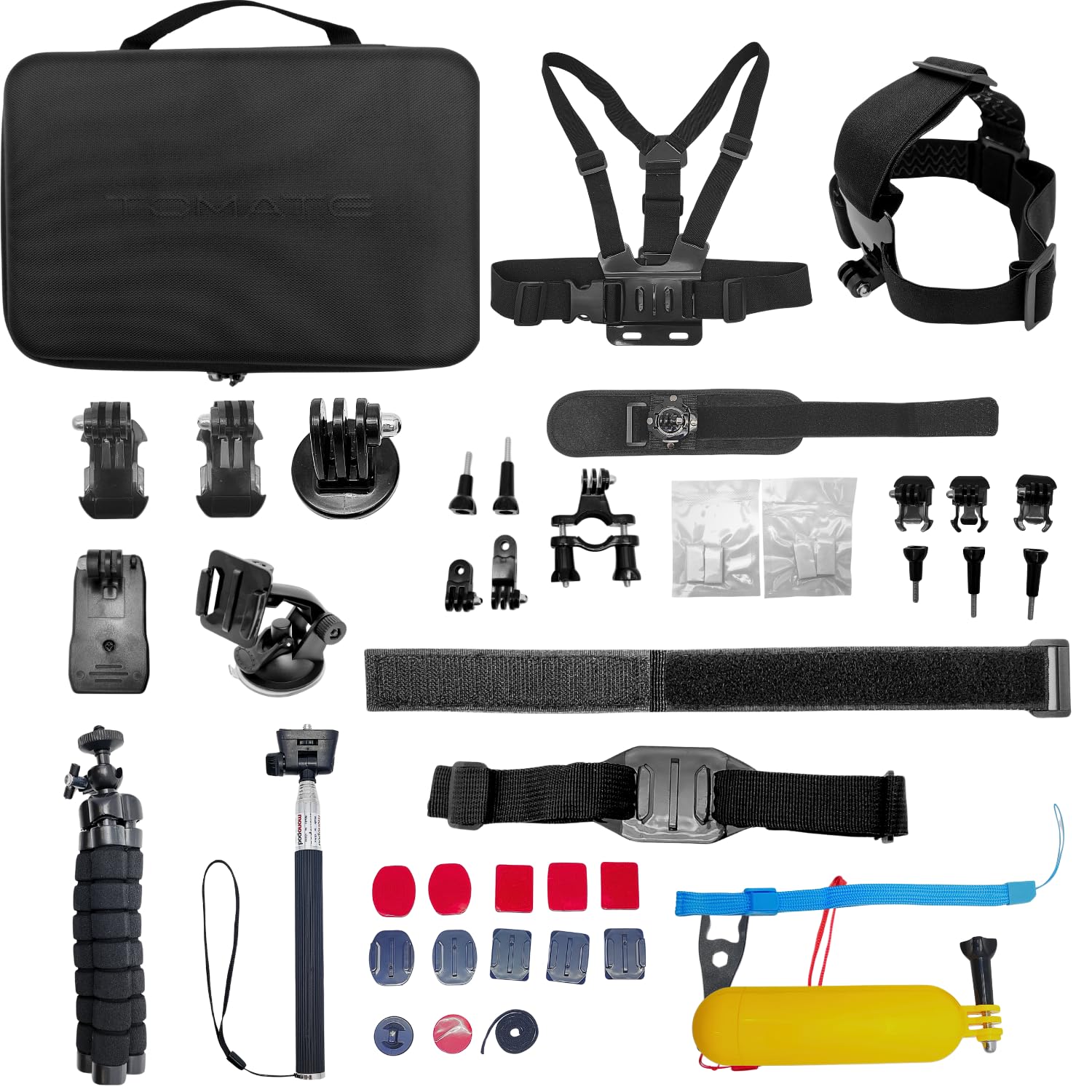 Kit Go Pro 51 Peças em 1 Maleta e Acessórios para Camera de Ação