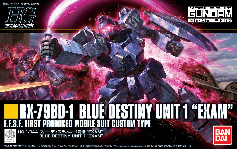 Amazon.com: BANDAI Hobby HGUC 1/144 Blue Destiny Unit1 Exam Ms 