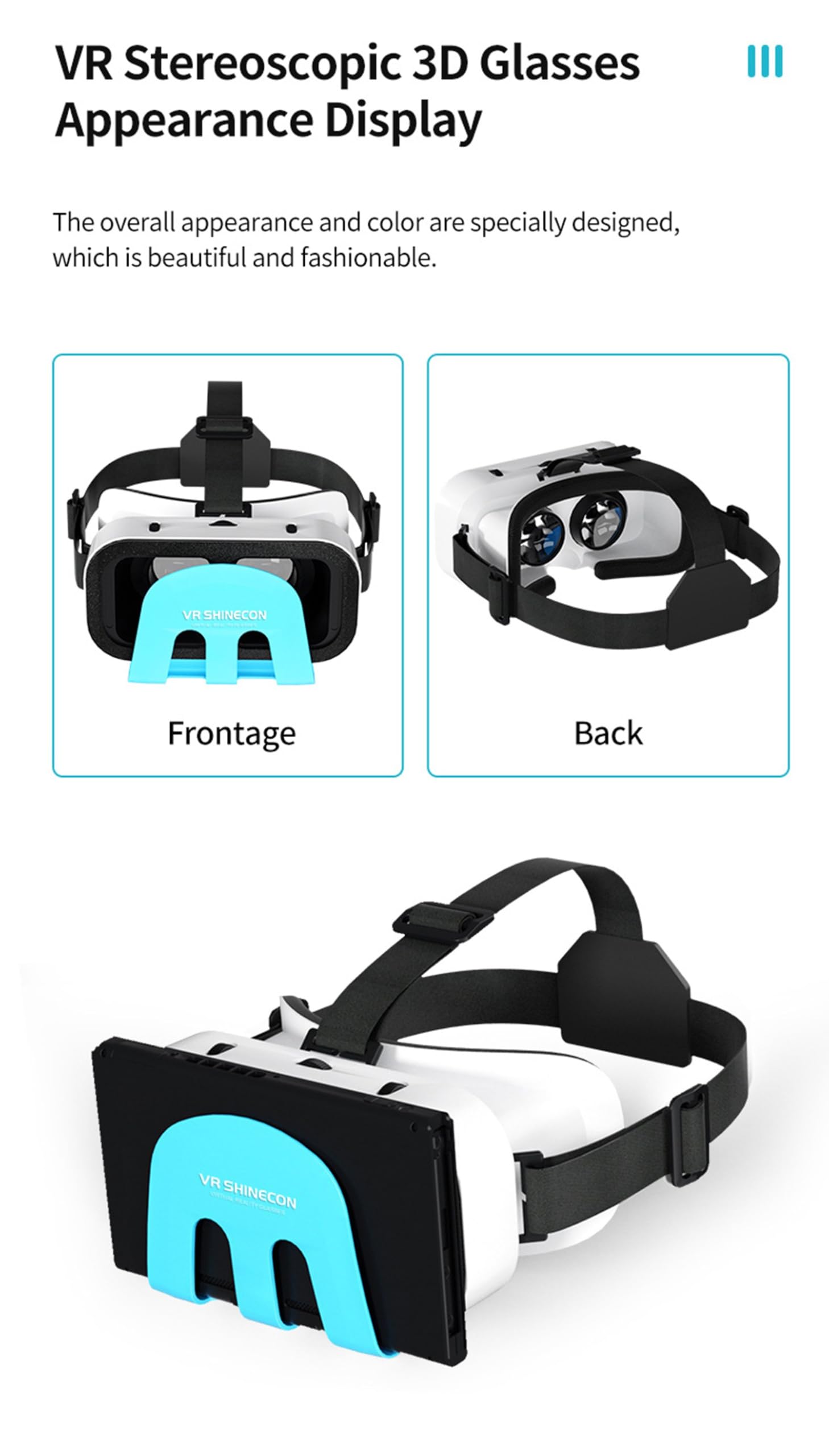 Auriculares VR para Nintendo Switch OLED, gafas de realidad virtual para Nintendo Switch, se adapta a juegos 3D de adultos y niños, color naranja