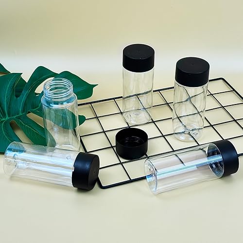 Miniatura 4 de 28 botellas sensoriales de plástico vacías con tapas, 10 onzas, a prueba de fugas, transparentes, reutilizables, para manualidades sensoriales,