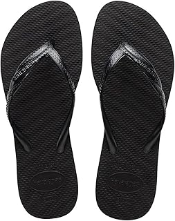 Havaianas Fantasia, Comfortable, Durable, and Stylish Flip-Flops, Metallic Crossed Straps on the Side, Women