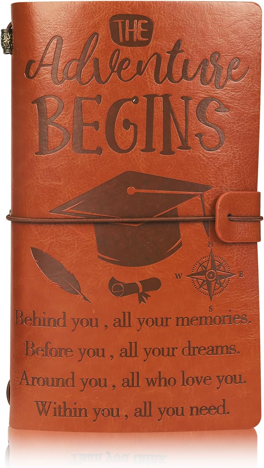 2026 Graduation Gifts for Her Him Inspirational Graduation Journal Class of 2026 Graduating Leather Journal Notebook 136 Pages Diary Notebook Congrats Grad Graduate Back to School Gifts for Her Him