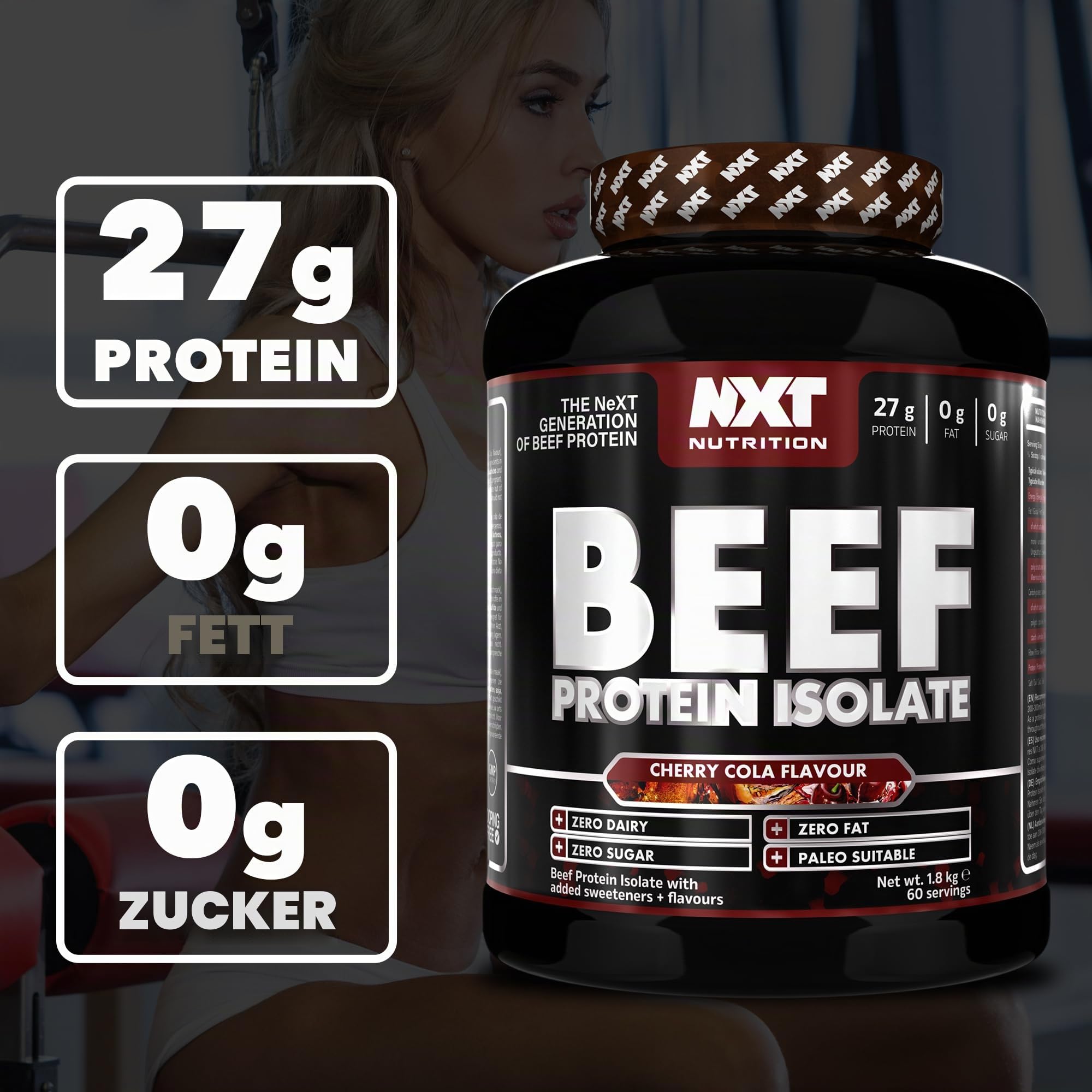 Beef-Protein-Isolate, 1,8 kg (Cherry Cola)