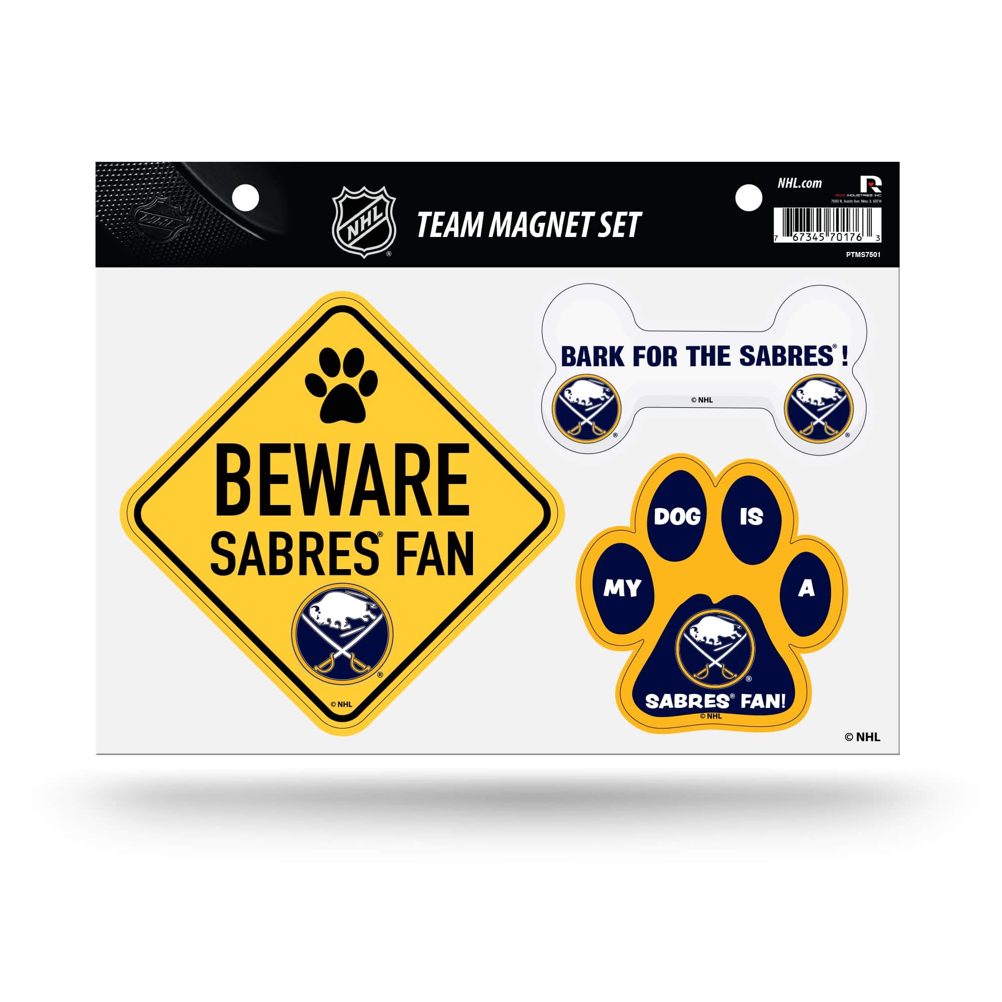 Rico NHL Sabres Pet Themed Team Magnet Sheet