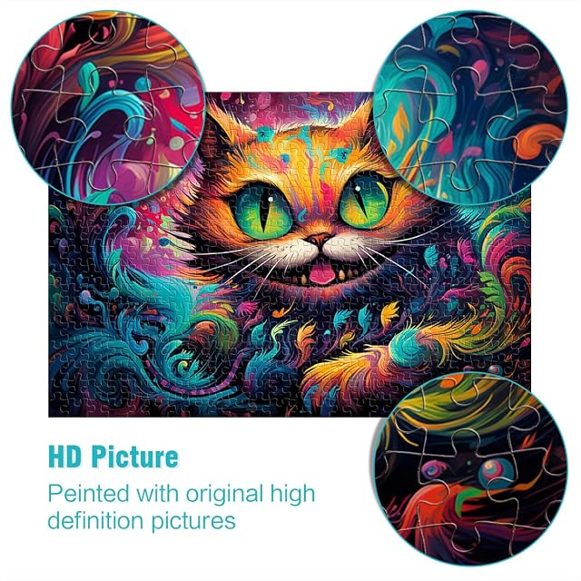 Foto 2 de 7 de Puzzles Regalo Alice Cat 1000 piezas Puzzle para Adultos Puzzle de Madera Aprendizaje Juguetes Educativos…