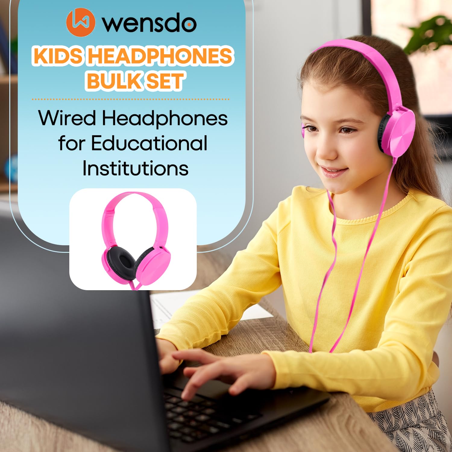 Set di 12 cuffie da scuola per bambini multicolori stereo over ear auricolari auricolari cablati per studenti, comodi auricolari girevoli per bambini, biblioteca aereo online apprendimento e viaggio