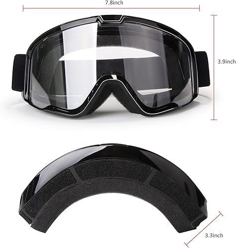 Miniatura 7 de Gafas de motocicleta para hombres y mujeres, gafas de motocross, de ATV, gafas para montar, gafas de deportes de potencia, gafas para todoterreno