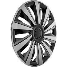 Abaodam Universal 15-inch Car Wheel Hubcap Cover Silver Gray Hub Cap Protector with Steel Rim Decoration for Vehicle Wheel Maintenance and Nut Protection
