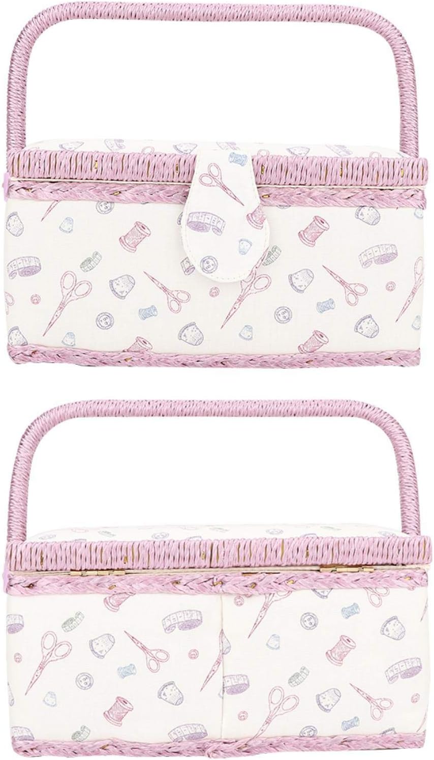 Fabric Basket, Sewing Organizer Household Pink for Needles for Spindles