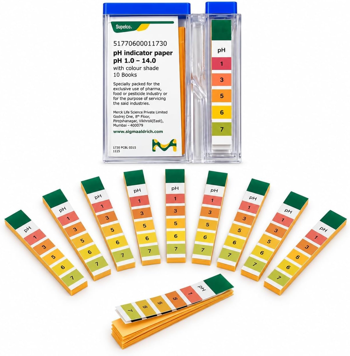 LABART pH Indicator Paper pH 1.0 to 14.0 (Pack of 200 Strips) (200 Strips) Universal pH Test Strips 0-14, 200 Strips | pH Indicator Paper for Water, Pool, Food, Brewing, Hydroponics & More